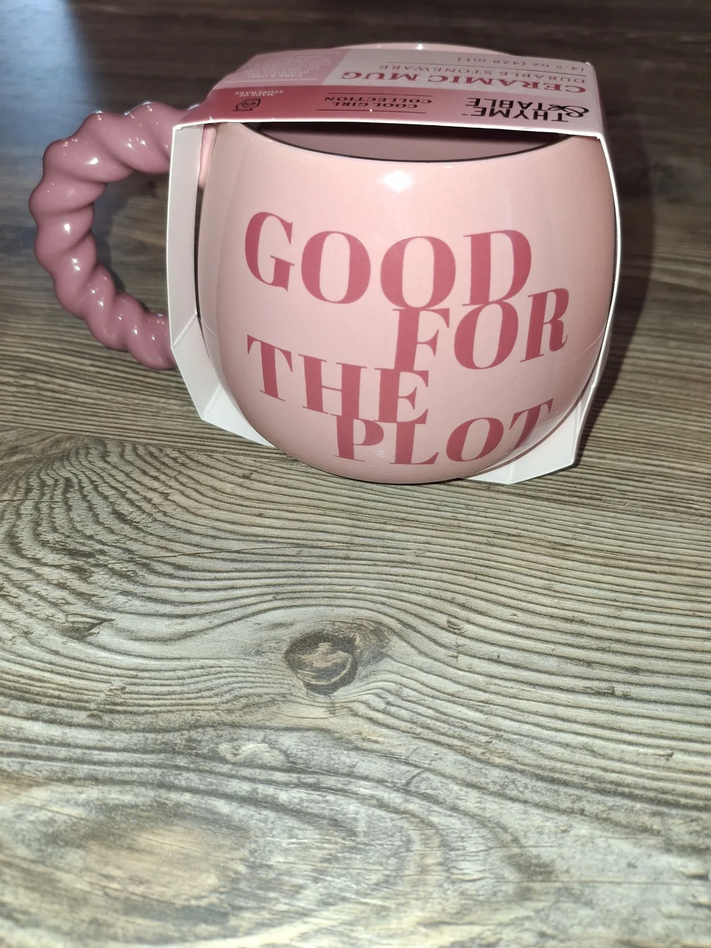 Good For The Plot Pink Ceramic Mug by Studio & Table